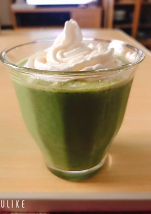 ☆緑茶で☆抹茶クリームフラペチーノ-レシピのメイン写真