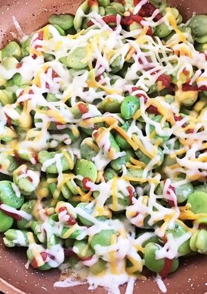 簡単そら豆のチーズがけ-レシピのメイン写真