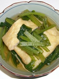 小松菜とうすあげ炊いたん-レシピのメイン写真
