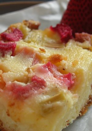 ルバーブのケーキ-レシピのメイン写真