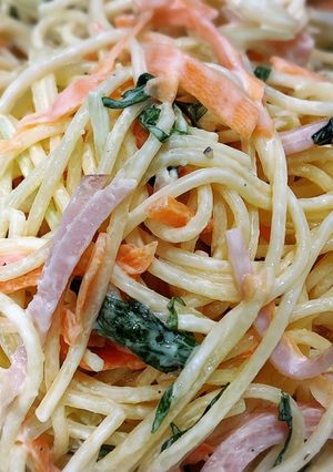 ウチのアレ♡お通し風！美味しいサラスパ-レシピのメイン写真