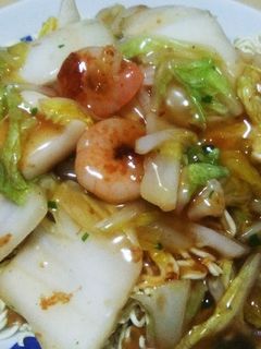 皿うどん 袋ラーメンで!-レシピのメイン写真