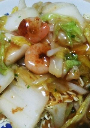 皿うどん　袋ラーメンで!-レシピのメイン写真