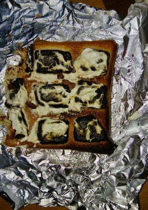 チョコとクリームチーズの病みつきトースト-レシピのメイン写真