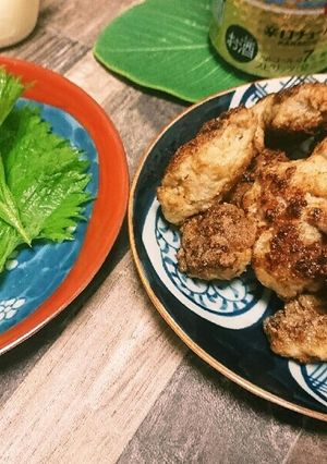 糖質制限的豚こまあげ。大葉で巻いて-レシピのメイン写真