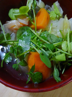 キャベツとにんじんととうみょうのスープ。-レシピのメイン写真