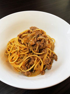 油そば風 そぼろアレンジ パスタ-レシピのメイン写真
