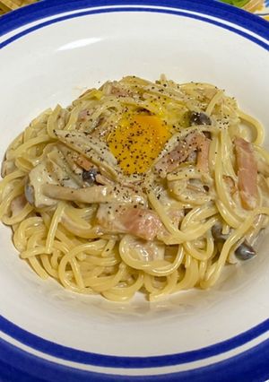 生クリーム不使用 簡単カルボナーラ-レシピのメイン写真