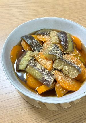 茄子とにんじんの煮物-レシピのメイン写真