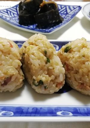 わさび岩海苔茗荷おにぎり-レシピのメイン写真
