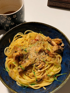 鯖と玉ねぎの和風パスタ-レシピのメイン写真