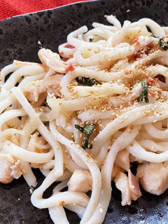 鶏のささ身と梅肉のさっぱりうどん-レシピのメイン写真