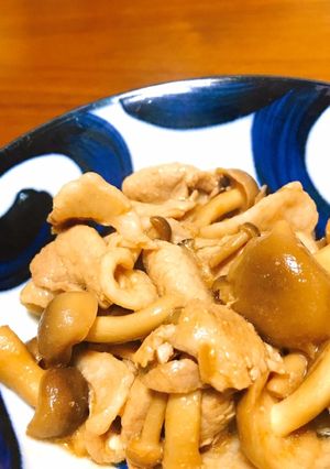 にんにく香る！豚肉としめじの醤油炒め-レシピのメイン写真