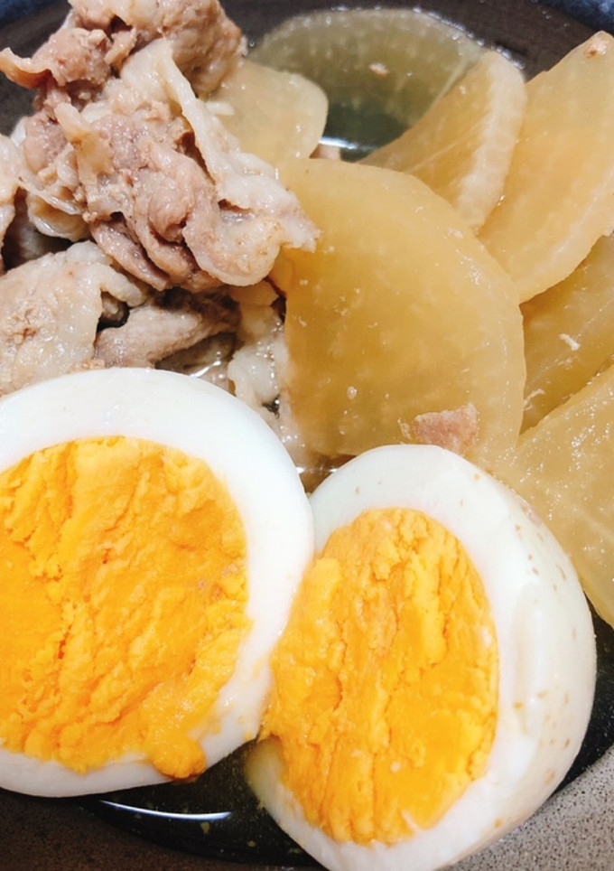 簡単！大根と豚肉とたまごの煮物-レシピのメイン写真