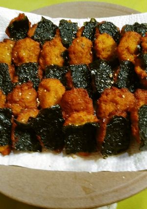 ふんわりやわらか♡レンコン海苔揚げ-レシピのメイン写真
