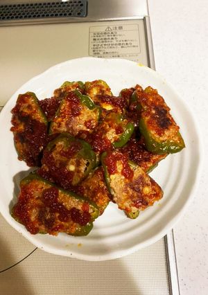 ピーマンの肉詰め-レシピのメイン写真