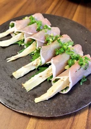 筍のおかかマヨ和え生ハム巻き-レシピのメイン写真