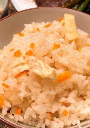 にんじんと油揚げの炊き込みご飯-レシピのメイン写真