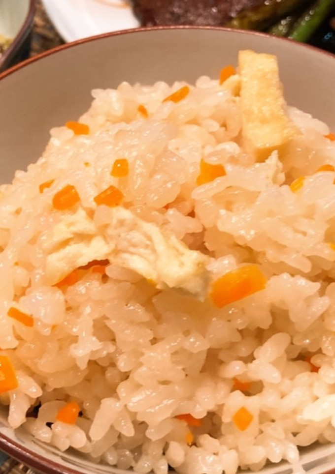 にんじんと油揚げの炊き込みご飯-レシピのメイン写真