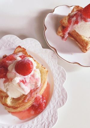 苺のデニッシュスイーツ-レシピのメイン写真