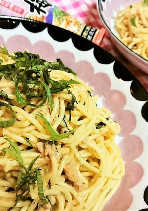 絶品!【大葉とツナの梅味噌和風パスタ】-レシピのメイン写真
