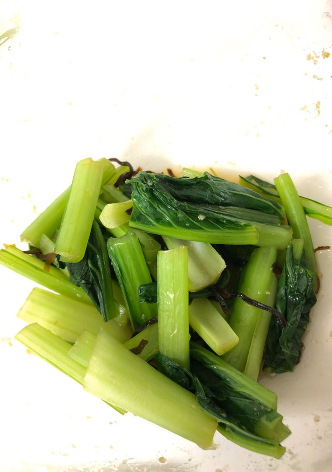 [レンジで]江戸菜の和え物　わさび風味-レシピのメイン写真