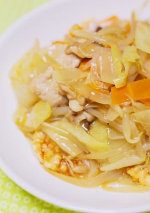 もち麦おこげせんの野菜たっぷりあんかけ-レシピのメイン写真