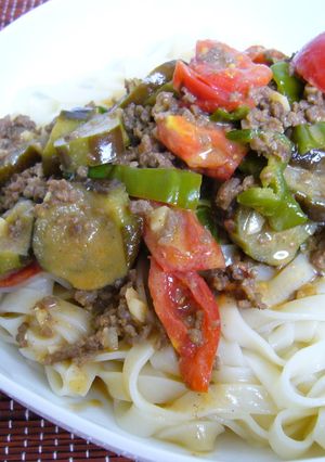 ☆夏野菜の坦々冷やしうどん☆-レシピのメイン写真