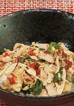 鶏ムネ肉の納豆梅和え-レシピのメイン写真