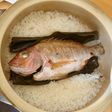 土鍋で鯛めし