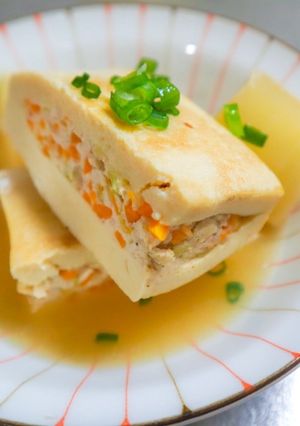 野菜つくねの高野豆腐挟み-レシピのメイン写真