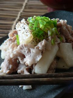 シンプルな大根と豚肉の炒めもの-レシピのメイン写真