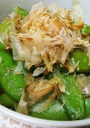 スナップえんどうの焼き浸し-レシピのメイン写真