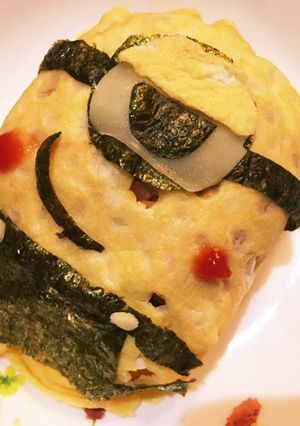 03キャラ弁 ミニオンオムライス-レシピのメイン写真