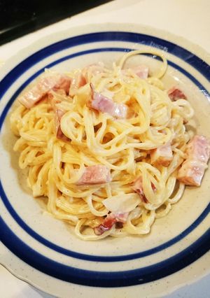 牛乳で作るカルボナーラ-レシピのメイン写真