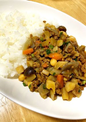 コロコロ和風キーマカレー-レシピのメイン写真