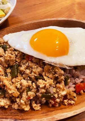 切って炒めるだけ！ガパオライス-レシピのメイン写真