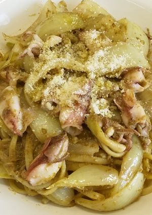 ヒイカのジェノベーゼパスタ-レシピのメイン写真