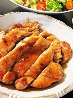 焼くだけ簡単!鶏もも肉の照り焼き!-レシピのメイン写真