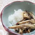 炙りきのこのおろし添え
