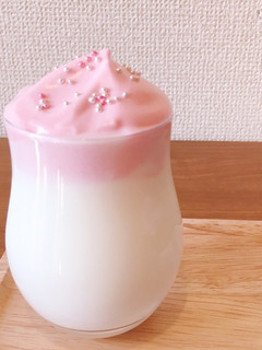 ダルゴナ桜(ダルゴナコーヒーさくら味)-レシピのメイン写真