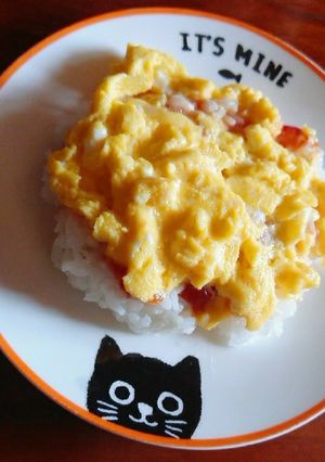 レンジでオムライス-レシピのメイン写真