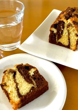 マーブルパウンドケーキ-レシピのメイン写真