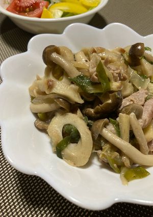 生姜たっぷり　豚肉＆ちくわの炒め物-レシピのメイン写真