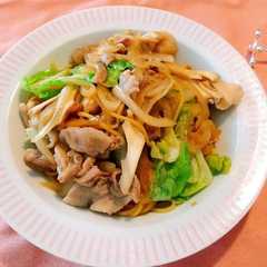 めんつゆで、キャベツと豚バラの和風パスタ-レシピのメイン写真