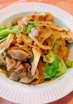めんつゆで、キャベツと豚バラの和風パスタ-レシピのメイン写真