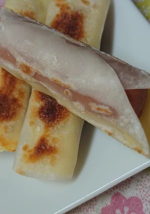 餃子の皮でウインナーチーズ焼き-レシピのメイン写真