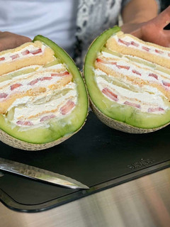 子どもと作ろう!丸ごとメロンケーキ-レシピのメイン写真