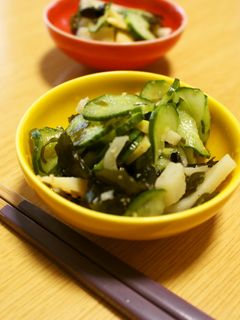 たけのこ・きゅうり・わかめの甘酢和え-レシピのメイン写真