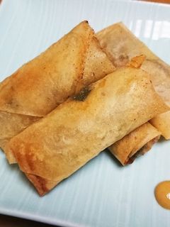 もやしと豚挽き肉の春巻き-レシピのメイン写真